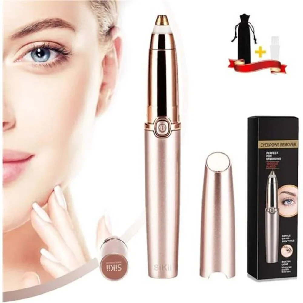 Eyebrow Hair Remover, SiKii Painless-Precision Eyebrow Trimmer Brows Epilator